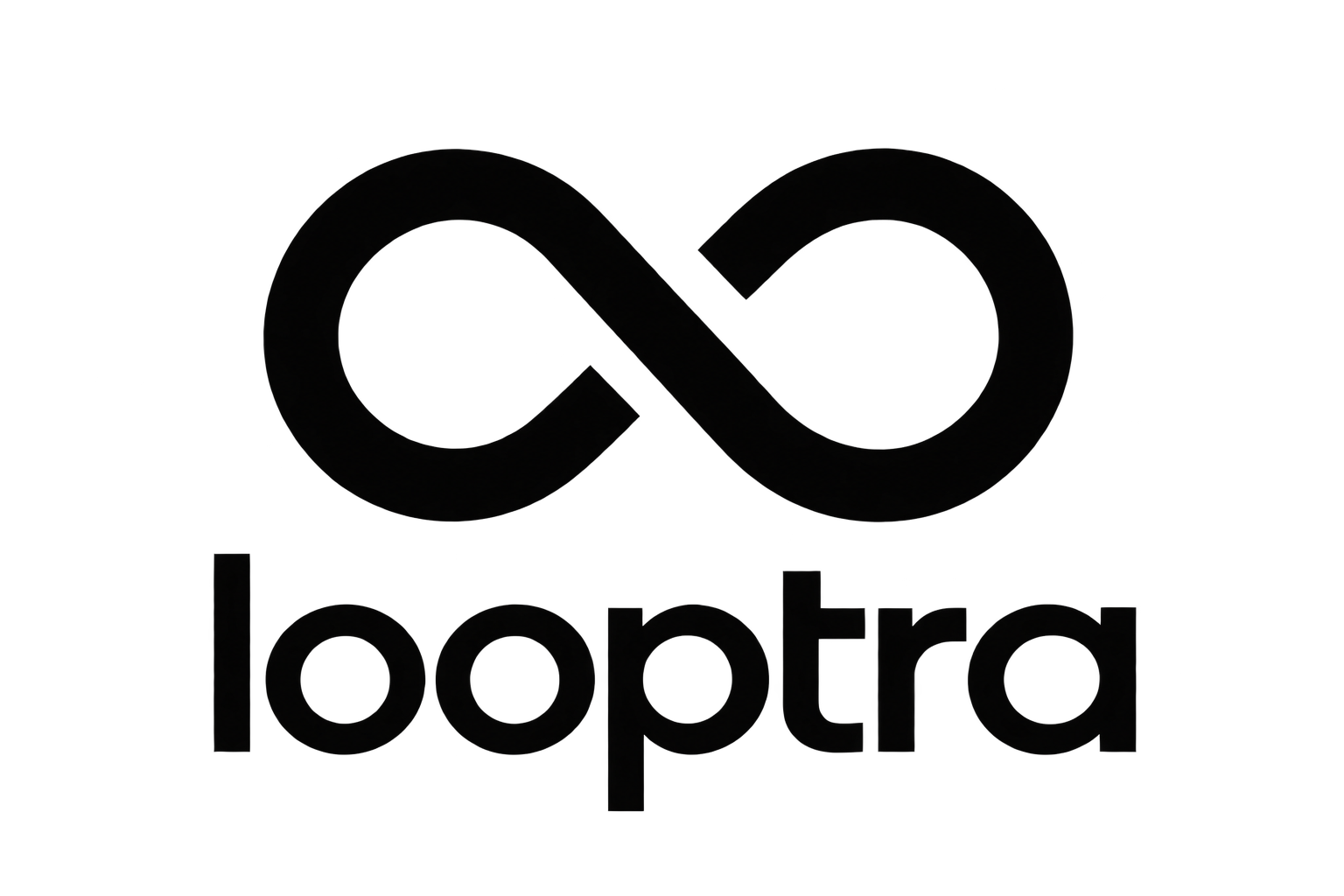 Looptra, symbole infini et logotype
